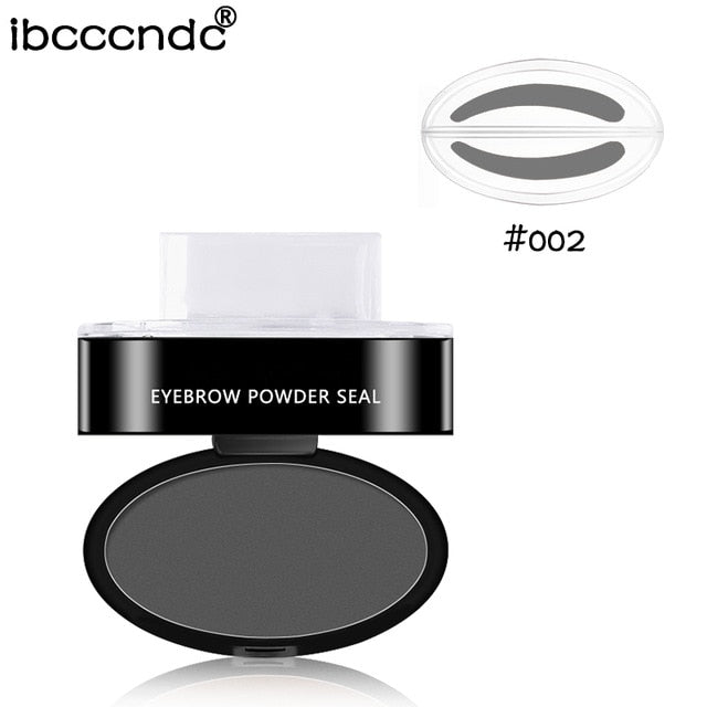 3 Colors Quick Makeup Eyebrow Powder Seal Waterproof Eyebrow Stamp Long lasting Eyebrow Shadow Set 3 Natural Shape Brow Stamp