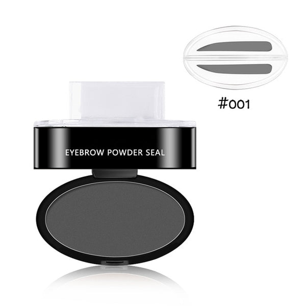 3 Colors Quick Makeup Eyebrow Powder Seal Waterproof Eyebrow Stamp Long lasting Eyebrow Shadow Set 3 Natural Shape Brow Stamp