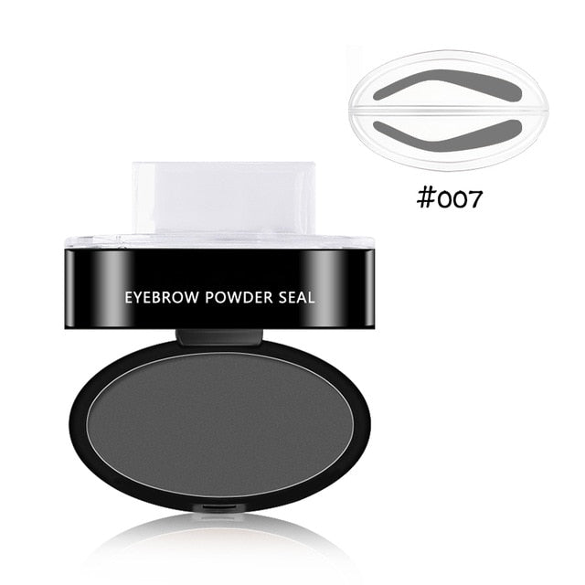 3 Colors Quick Makeup Eyebrow Powder Seal Waterproof Eyebrow Stamp Long lasting Eyebrow Shadow Set 3 Natural Shape Brow Stamp