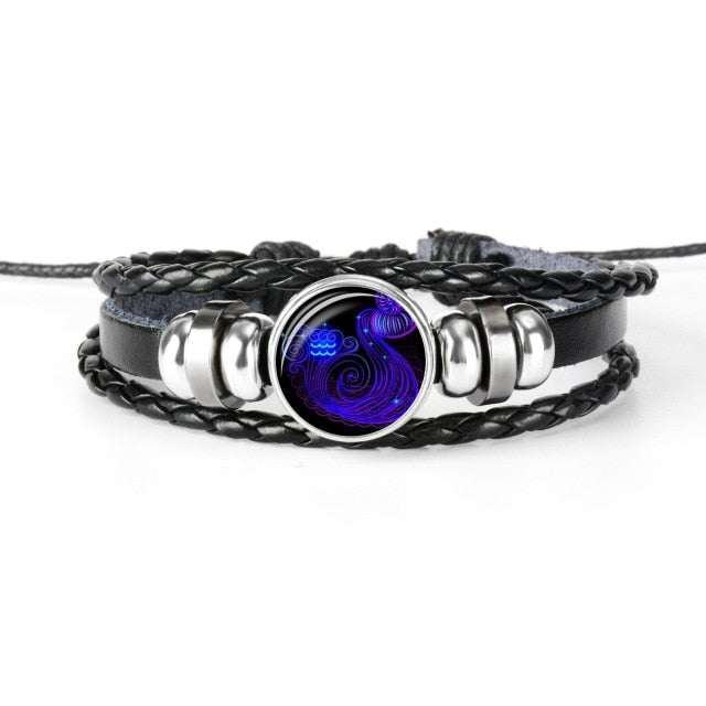 12 Constellation Zodiac Sign Bracelets