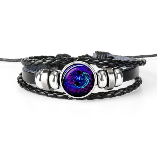 12 Constellation Zodiac Sign Bracelets