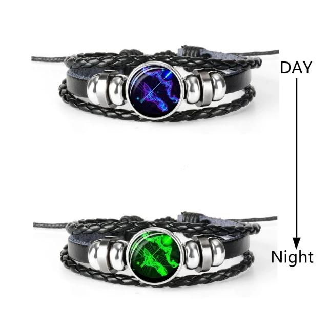 12 Constellation Zodiac Sign Bracelets